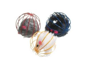 Karlie Plüschmaus im Gitterball - ca. 5 cm