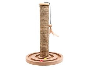 Karlie Flamingo Seegras-Kratzbaum Brigitte mit Spielzeug