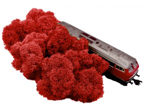 Muwse Islandmoos Mohnrot 25 g Maßstab Spur H0 Modellbau