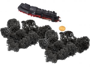 Muwse Islandmoos Dunkelgrau 10 g Maßstab Spur N Modellbau