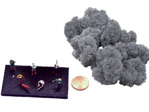 Muwse Islandmoos Titangrau 25 g Maßstab Spur TT Modellbau