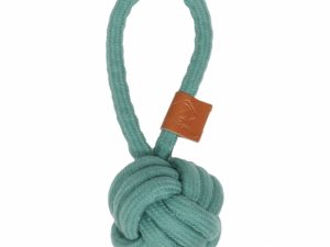 D&D Knotenball mit Schlaufe Harper - blau - 22 x 8cm