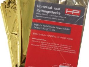 Rettungsdecke DIN 13164 L2100xB1600xH0,2ca.mm Faltmaß ca.144x80x20mm