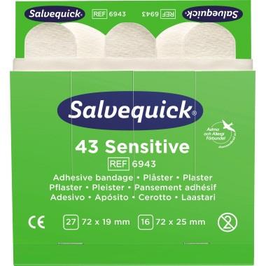 Salvequick Pflaster sensible 6943 Allergiker 43 St./Pack.