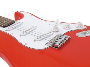 DIMAVERY ST-203 E-Gitarre, rot