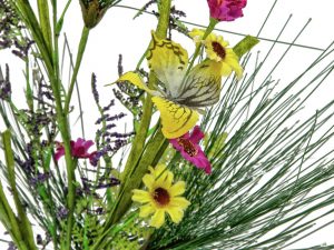 EUROPALMS Wildblumenzweig, künstlich, pink
