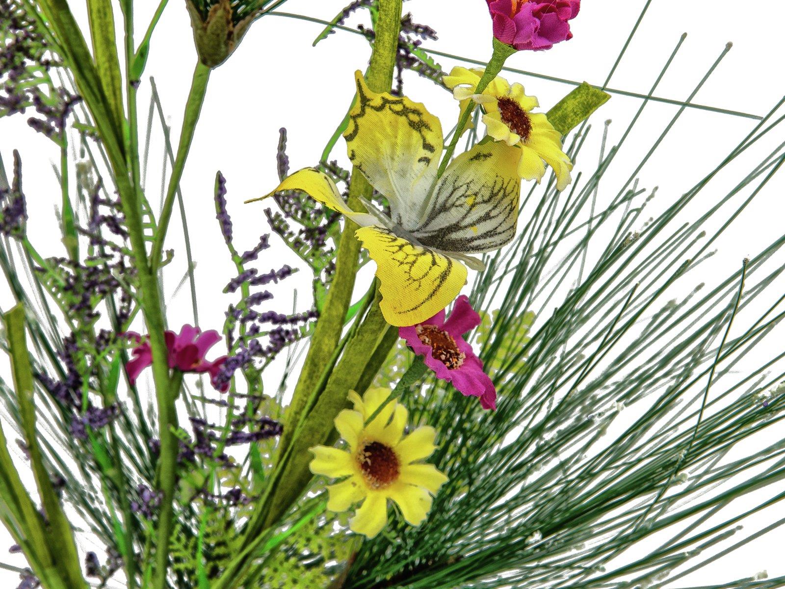 EUROPALMS Wildblumenzweig, künstlich, pink