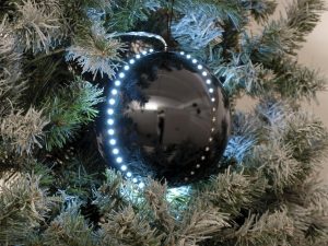 EUROPALMS LED Snowball 15cm, schwarz