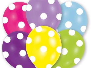 Ballons Polka farblich sortiert