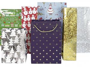 BRAUN + COMPANY  Weihn.-Tragetasche 16x22x8cm - 25 VPE