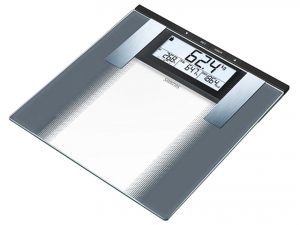 SANITAS Glas-Diagnosewaage SBG21 764.35 inklusive 2 x 3 Volt Batterie CR 2032