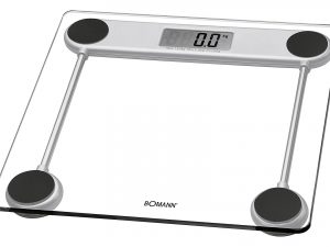 BOMANN Glas-Personenwaage PW 1417 CB inkl. 1 x CR 2032 Batterien