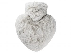 HUGO FROSCH Wärmflasche 'Herz Langhaar-Flausch'