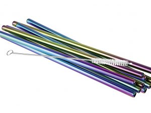 APS Trinkhalm 'Regenbogen-Look' 11er Set 11teilig