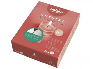 BOLSIUS Teelichte 'Crystal Lights' 24er Pack