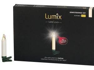 KRINNER Christbaumkerze kabellos Lumix Superlight mini 6er Erweiterung elfenbein inkl. Batterien