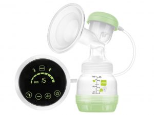 MAM 2in1 Milchpumpe Inklusive 2x MAM Easy Start Anti-Colic Flasche (130 ml & 160 ml) & 2x MAM Aufbewahrungsbecher für Muttermilch
