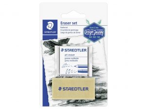 STAEDTLER Art-Radierer D.J. Blisterkarte 2-teilig