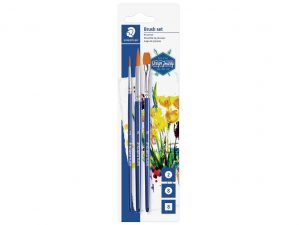 STAEDTLER Pinsel-Set D.J. Blisterkarte 3-teilig