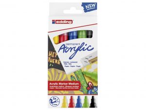 edding Acrylic Marker 5100 basic 5ST 5er Etui
