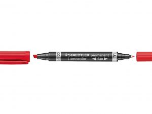 STAEDTLER Zweispitzmarker Lumocolor rot