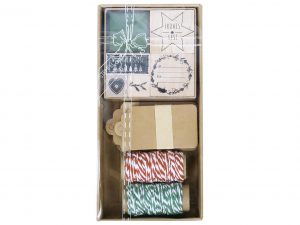 Geschenkanhänger-Set 'Frohes Fest' 54-teilig