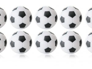 Charlsten Kickerbälle schwarz/weiß - 10 Stück im Set