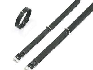 Karlie RONDO Halsband genäht - Schwarz - 22 mm, 37 cm