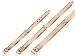 Karlie RONDO Halsband genäht - Natur/Schwarz - 24 mm, 42 cm