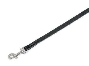 Karlie RONDO Leine genäht - Schwarz - 16 mm, 100 cm