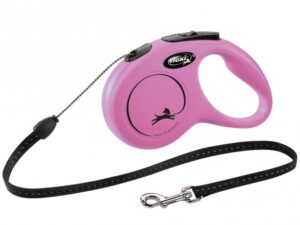 FLEXI Rollleine New CLASSIC Seil - 5m, bis 12kg - Pink