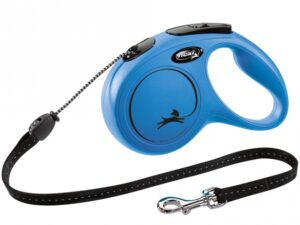 FLEXI Rollleine New CLASSIC Seil - 5m, bis 20kg - Blau