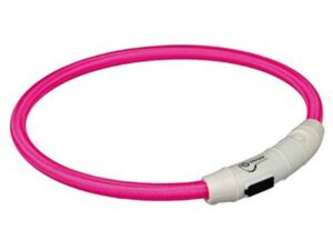 Trixie Flash Leuchtring USB Pink - M-L