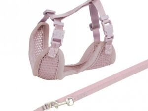 Trixie Junior Welpen-Softgeschirr mit Leine - flieder