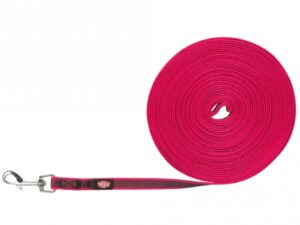 Trixie Schleppleine, gummiert - fuchsia - 15 m/15 mm