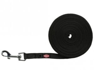 Trixie Schleppleine, gummiert - schwarz - 5 m/15 mm