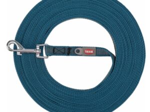 Trixie Schleppleine, gummiert - petrol - 5 m/15 mm