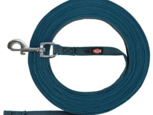 Trixie Schleppleine, gummiert - petrol - 10 m/17 mm