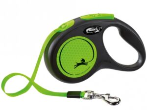 Flexi New Classic Neon Gurt-Roll-Leine - S / Grün