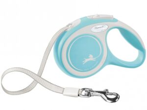 FLEXI Rollleine New COMFORT Gurt - 3m, bis 12kg - hellblau
