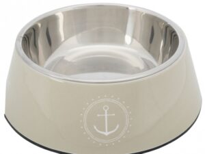 Trixie BE NORDIC Napf aus Melamin und Edelstahl - sand - 0,2 l/ø 14 cm