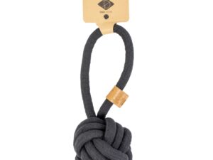 D&D Knotenball mit Schlaufe Harper - Schwarz - 27 x 10cm