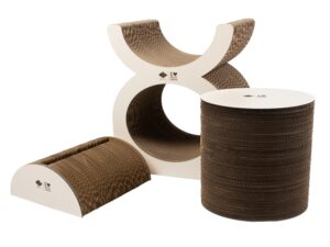 D&D Kratzplayground Faye dreiteilig - braun/beige