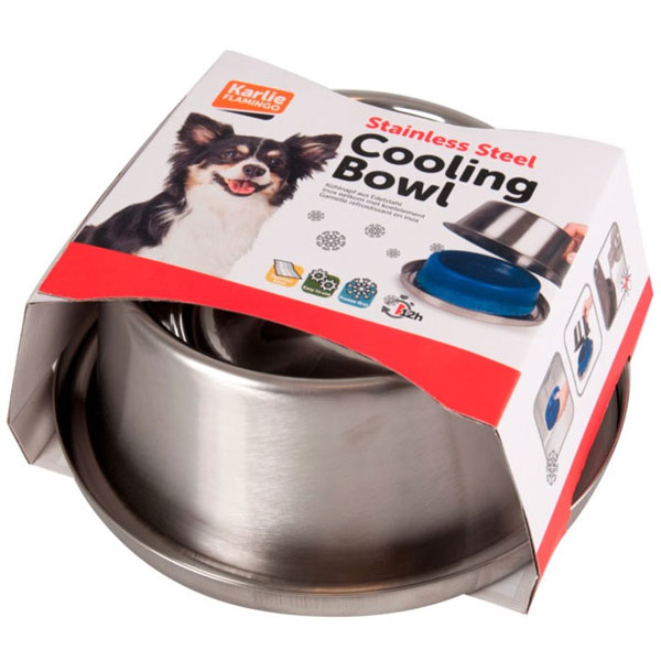 Karlie Flamingo Edelstahl Kühlnapf - 820 ml – Bild 3