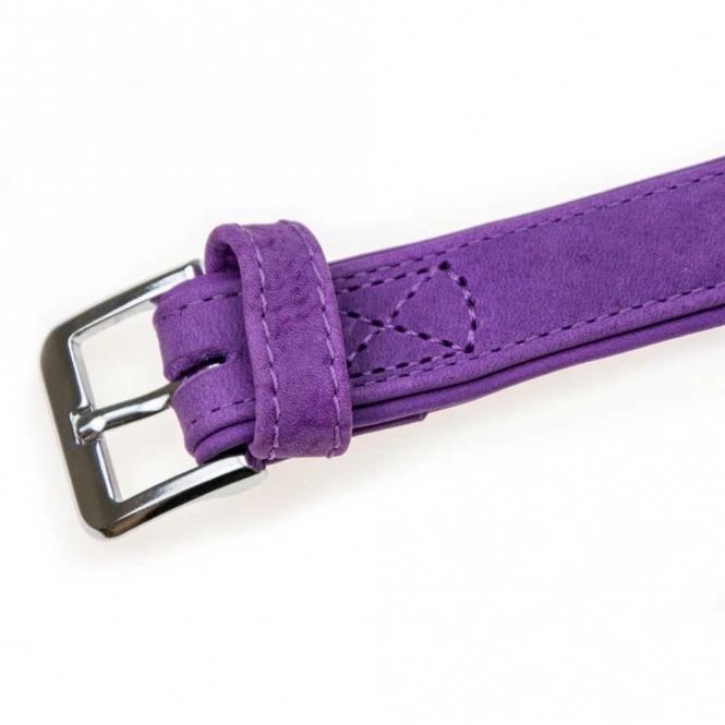 Karlie Halsband Buffalo aus Kalbsleder - Lila - 65 cm/40 mm – Bild 4
