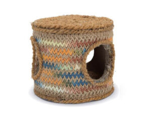 Karlie Flamingo Nagerspielzeug Tonne mit Kokosnussseil