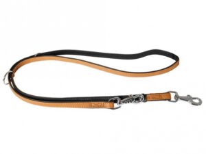 Karlie Führleine Elegance Kalbleder - Cognac/Schwarz