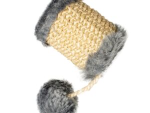 Duvoplus Cat Toy Cushy Fass mit Ball - grau