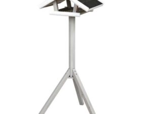 Trixie Futterhaus mit Ständer - grau-weiß