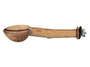 Trixie Sitzstange mit Napf aus Kokosnuss